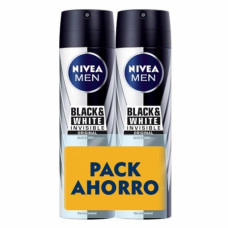 DESODORANTE SPRAY BLACK & WHITE 200 ML NIVEA MEN PACK 2 